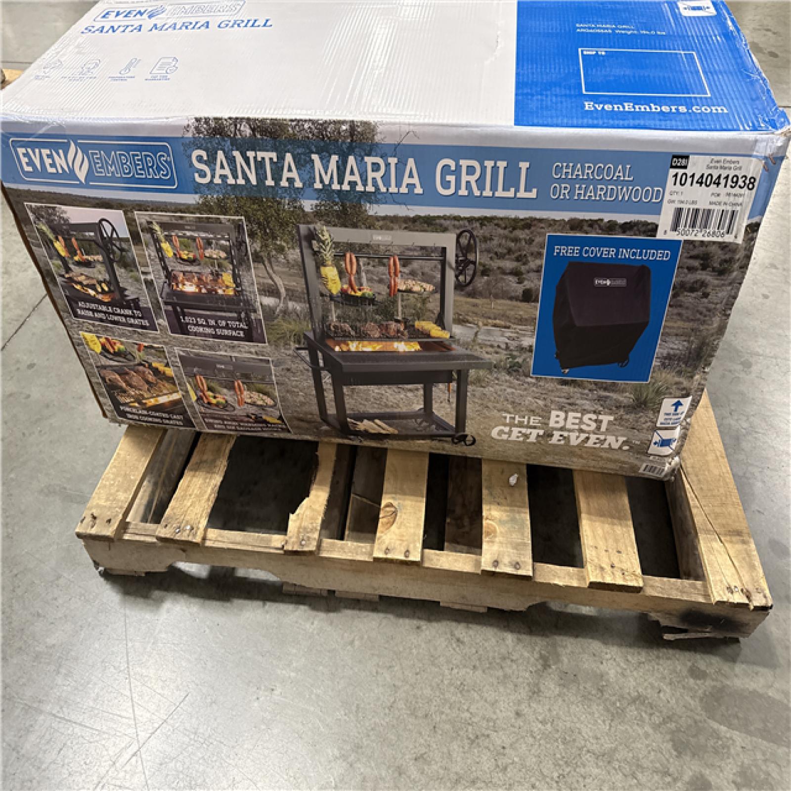 California AS-IS Santa Maria Grill Charcoal or Hardwood (Damaged Box)