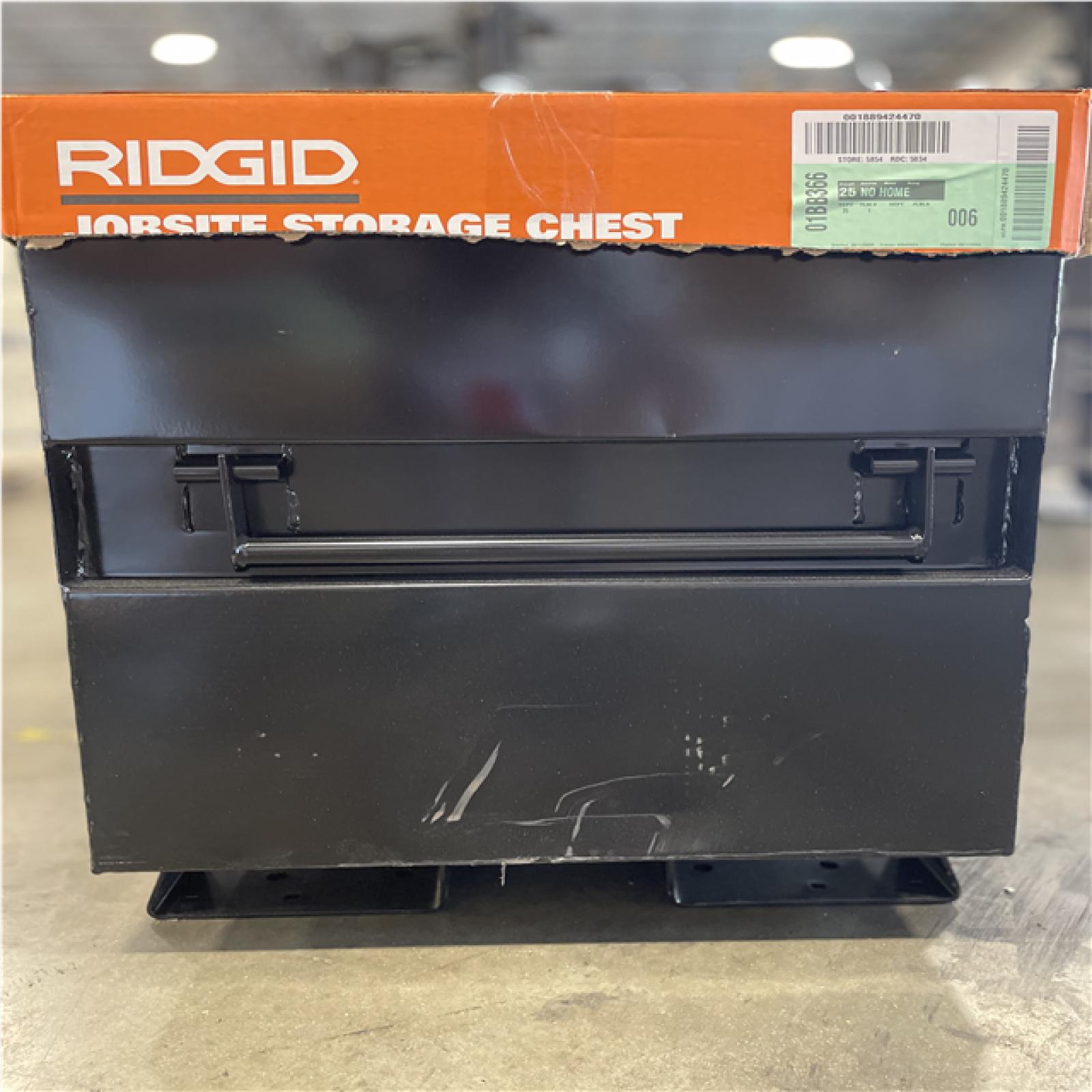 DALLAS LOCATION - AS-IS RIGID 28 in. H x 60 in. W x 24 in. D Universal Storage Chest (BLACK STEEL)