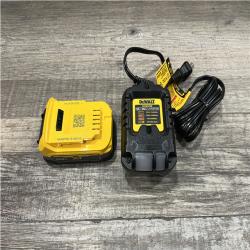 AS-IS DEWALT 20V MAX XR POWERSTACK Lithium-Ion Battery Starter Kit with 1.7Ah Battery and Charger