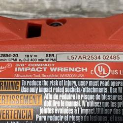 AS-IS Milwaukee FUEL GEN-3 18V Lithium-Ion Brushless Cordless 3/8 in. Compact Impact Wrench with Friction Ring (Tool-Only)