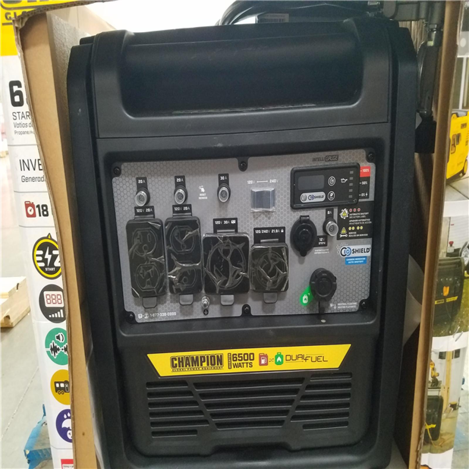 CALIFORNIA AS-IS CHAMPION DUAL FUEL PORTABLE GENERATOR