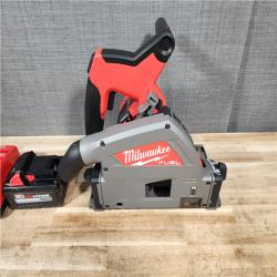 HOUSTON LOCATION - AS - IS Milwaukee FUEL 18V Lithium-Ion Brushless Cordless 6-1/2 in. Plunge Track Saw PACKOUT Kit