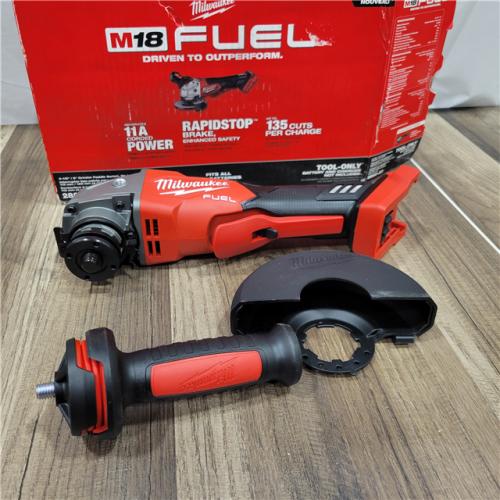 AS-IS Milwaukee 2880-20 M18 FUEL 18-Volt Lithium-Ion Brushless Cordless 4-1/2 in./5 in. Grinder W/Paddle Switch (Tool-Only)