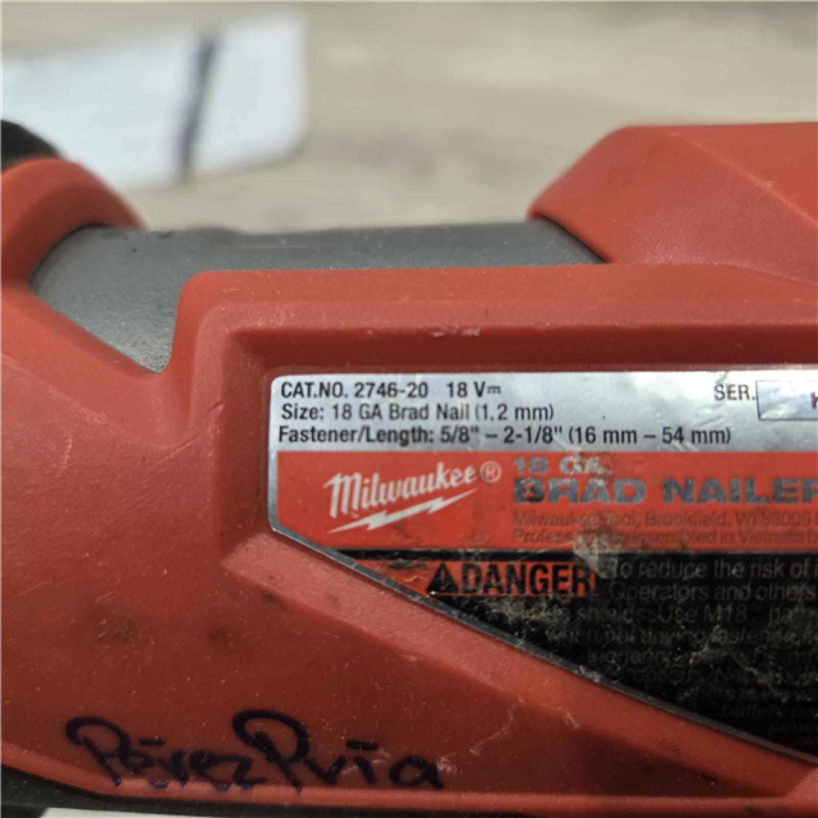 AS-IS Milwaukee M18 FUEL 18 Gauge Brad Nailer (TOOL ONLY)