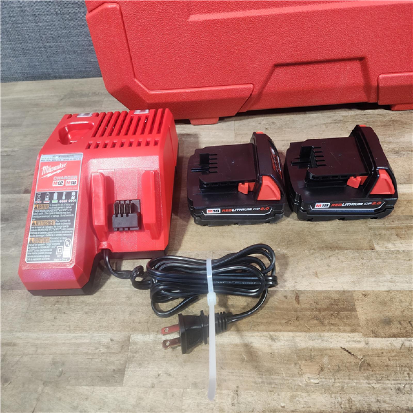 HOUSTON LOCATION - AS-IS Milwaukee M18 18V Lithium-Ion Cordless Short Throw Press Tool Kit
