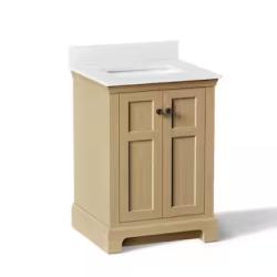 DALLAS LOCATION- KOHLER Baskin 24 in. Single Sink Light Oak Bath Vanity PALLET (2 UNITS)