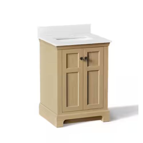 DALLAS LOCATION- KOHLER Baskin 24 in. Single Sink Light Oak Bath Vanity PALLET (2 UNITS)