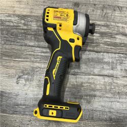 AS-IS DEWALT Atomic 20V Max Lithium-Ion Brushless Cordless Compact 1/4 in. Impact Driver Kit