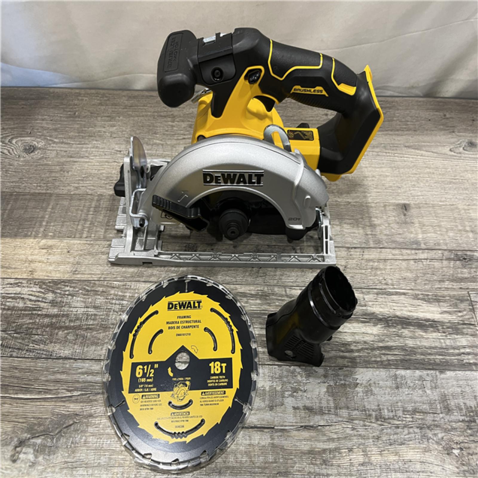 AS-IS DEWALT 20V MAX Cordless Brushless 6-1/2 in. Sidewinder Style Circular Saw (Tool Only)