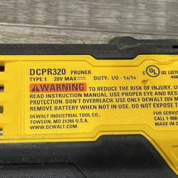 AS-IS DEWALT 20V MAX Cordless Battery Powered Pruner Kit