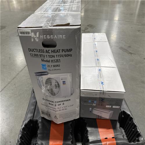 California AS-IS Hessaire Ductless AC Heat Pump (Damaged Boxes)