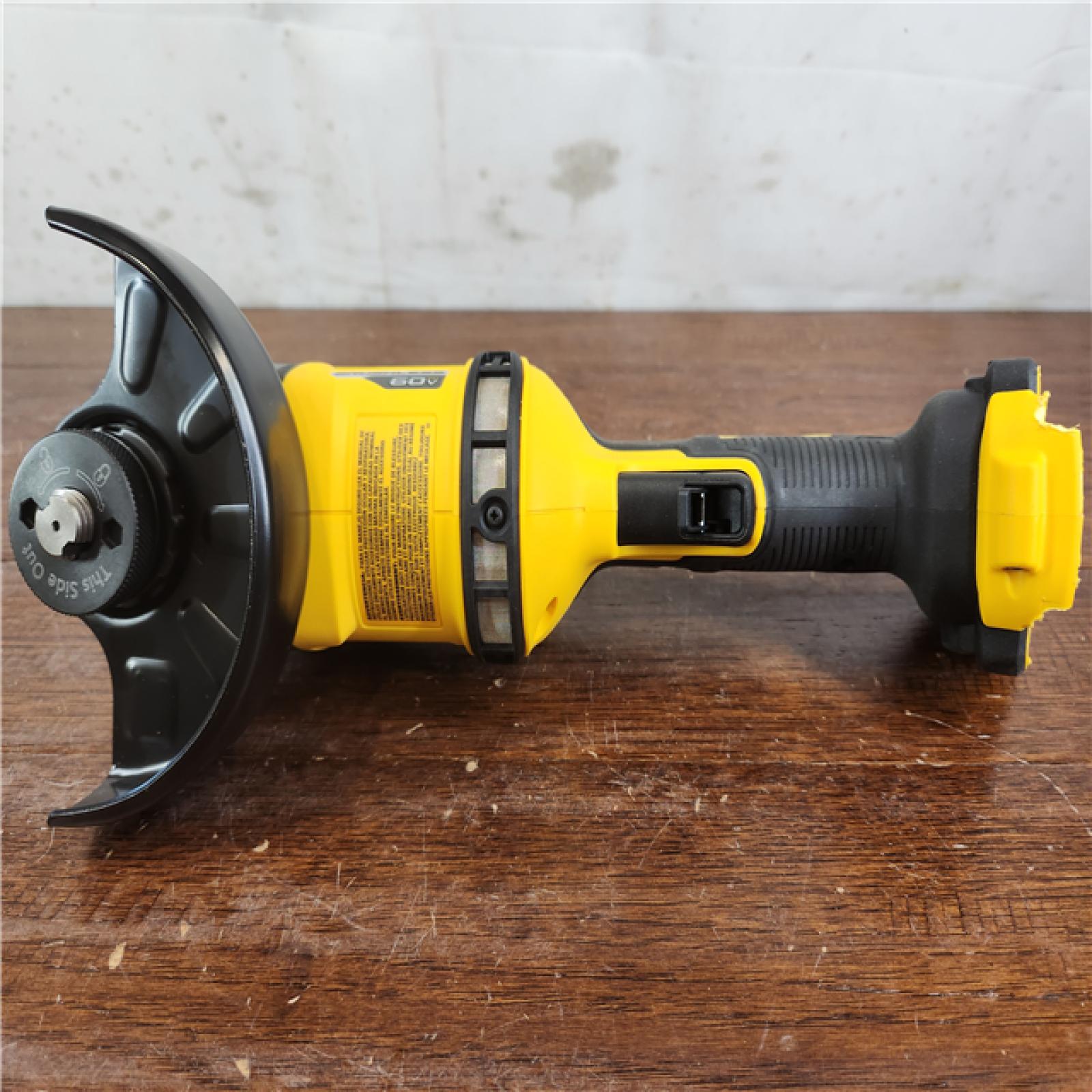 AS-IS DeWalt FLEXVOLT 60V MAX Cordless Brushless 4.5 in. to 6 in. Angle Grinder with Kickback Brake (Tool Only)
