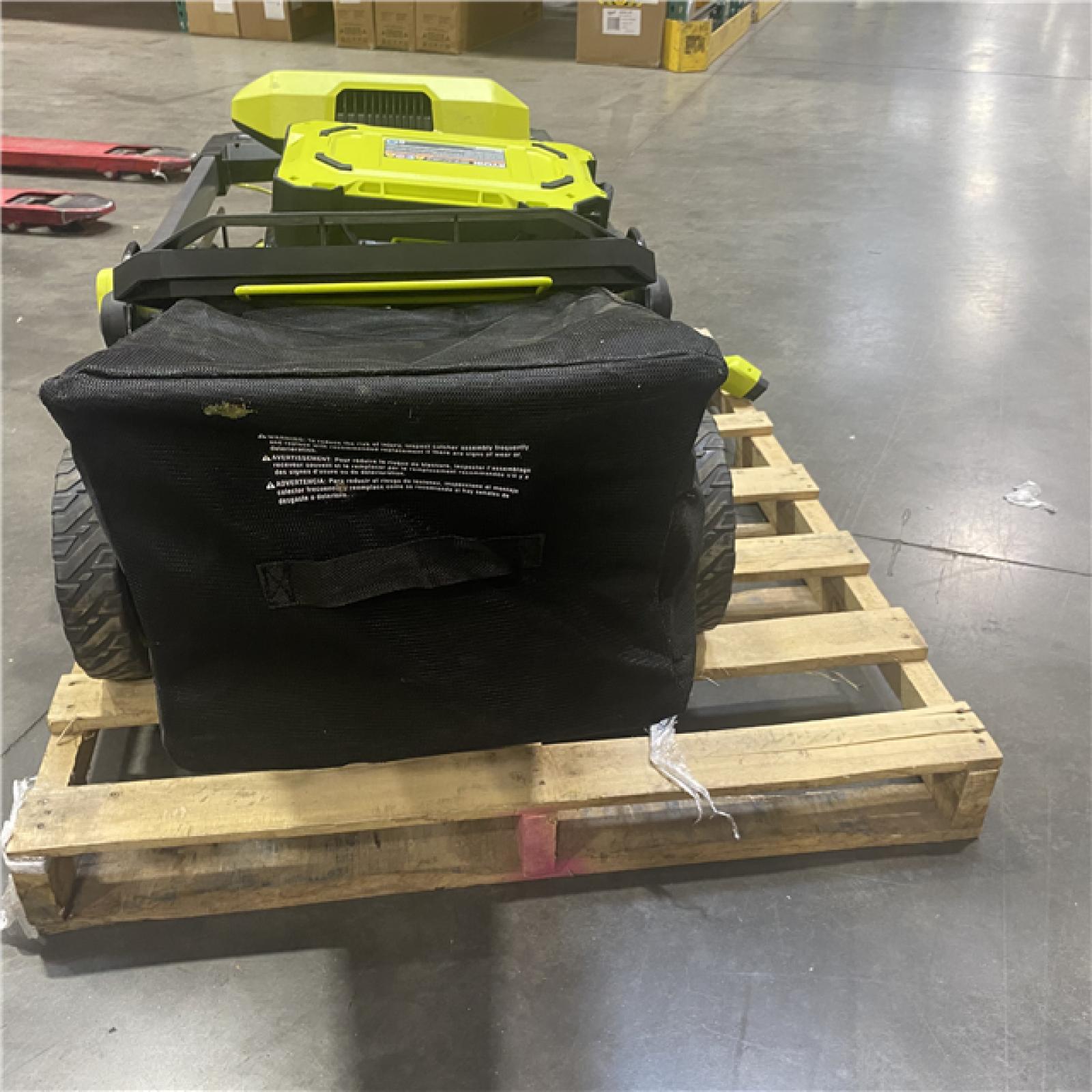 Dallas Location - As-Is Shop RYOBI 80V HP Brushless Battery Cordless Electric 30 in. Multi-Blade Lawn Mower with Battery and Charger