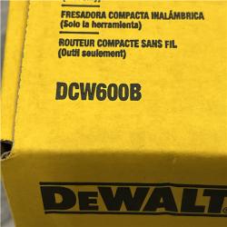 NEW - DEWALT 20V MAX XR Cordless Brushless Fixed Base Compact Router (Tool Only)