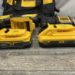 AS-IS DEWALT 20V XR Lithium-Ion Cordless 2-Tool Combo Kit