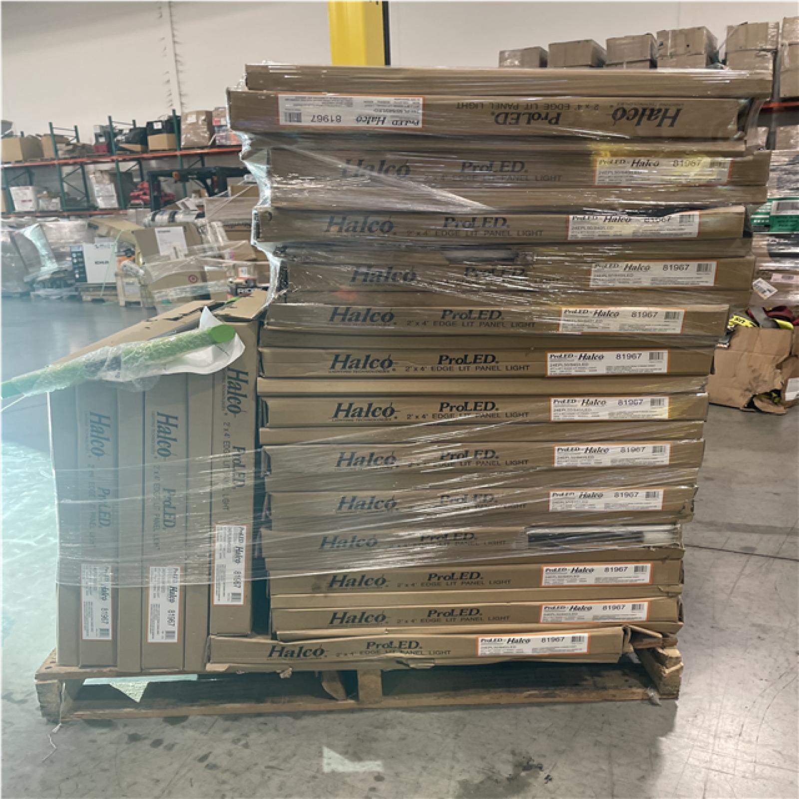 DALLAS LOCATION- AS-IS HOME HALCO 2 ft. x 4 ft 128-Watt Flat LED Panel Cool White 4000k (33 UNITS)