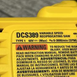 NEW - DEWALT FLEXVOLT 60V MAX Cordless Brushless Reciprocating Saw (Tool Only)