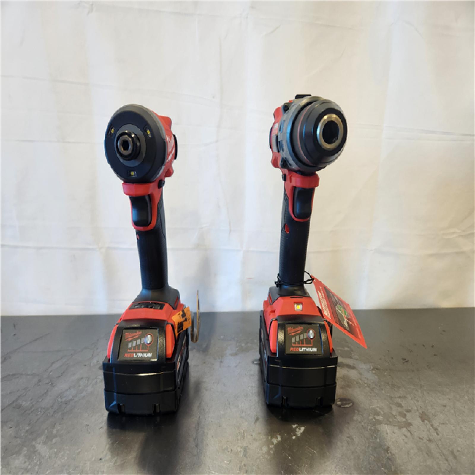 AS-IS- Milwaukee FUEL 18V Lithium-Ion Brushless Cordless Hammer Drill and Impact Driver Combo Kit