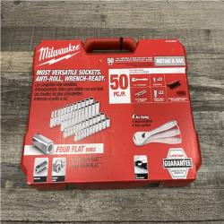 NEW - Milwaukee 1/4 in. Drive SAE/Metric Ratchet and Socket Mechanics Tool Set (50-Piece)