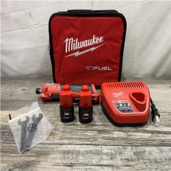 AS-IS Milwaukee  FUEL 12V Lithium-Ion Brushless Cordless 1/4 in. Straight Die Grinder Kit
