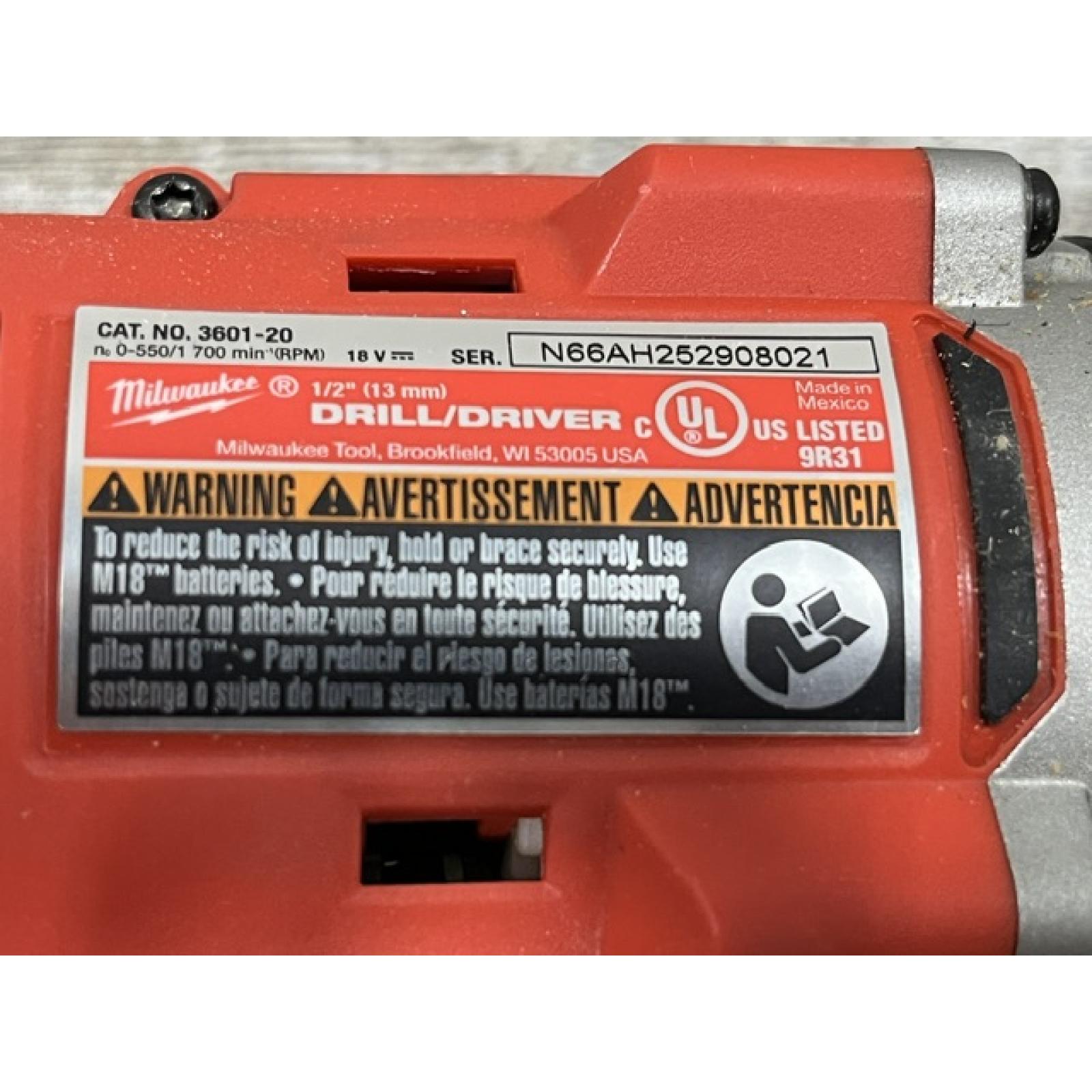 AS-IS Milwaukee 18V Lithium-Ion Brushless Cordless Compact Drill/Impact Combo Kit