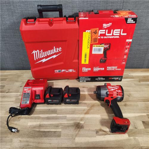 HOUSTON LOCATION - AS-IS (APPEARS LIKE NEW) Milwaukee M18 FUEL 1/2 in. Cordless Brushless High Torque Impact Wrench Kit (Battery & Charger)