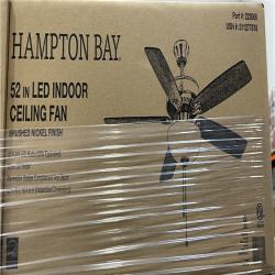 DALLAS LOCATION - HAMPTON BAY 52IN LED INDOOR CELLING FAN PALLET-(42 UNITS)