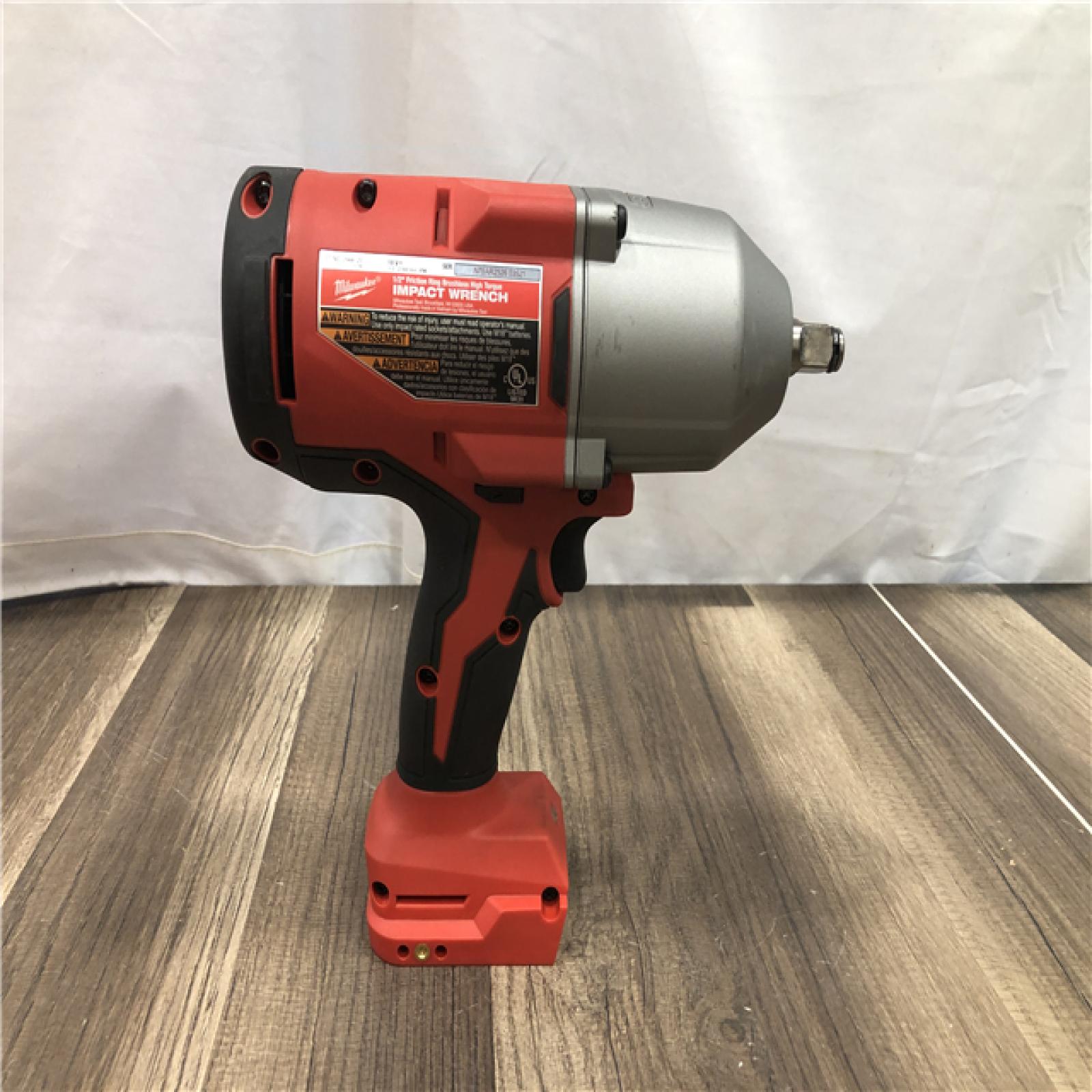 AS-IS Milwaukee 18-Volt Lithium-Ion Brushless 1/2 in. High Torque Impact Wrench with Friction Ring (Tool-Only)