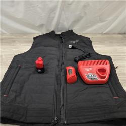AS-IS Milwaukee Black Large M12 Heated Axis Vest Kit
