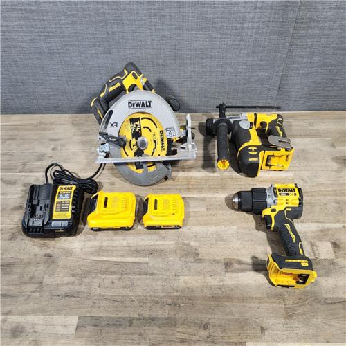 HOUSTON LOCATION - AS-IS DEWALT 3 TOOL COMBO KIT W/ (2) BATTERY & CHARGER