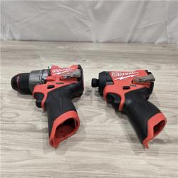 AS-IS Milwaukee 3497-22 12V Hammer Drill and Impact Driver Combo Kit