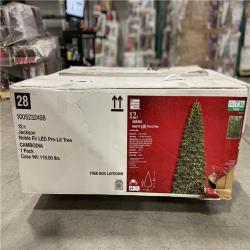 DALLAS LOCATION - Home Accents Holiday 12 ft. Jackson Noble Fir LED Pre-Lit Artificial Christmas Tree