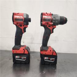 AS-IS- Milwaukee  FUEL 18V Lithium-Ion Brushless Cordless Hammer Drill and Impact Driver Combo Kit