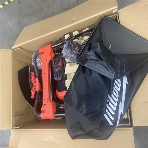 Dallas Location - As-Is Milwaukee M18 FUEL 21 Self-Propelled Dual Battery Mower Kit w/ (2) 12 Ah Forge Batteries & Dual Bay Rapid Charger