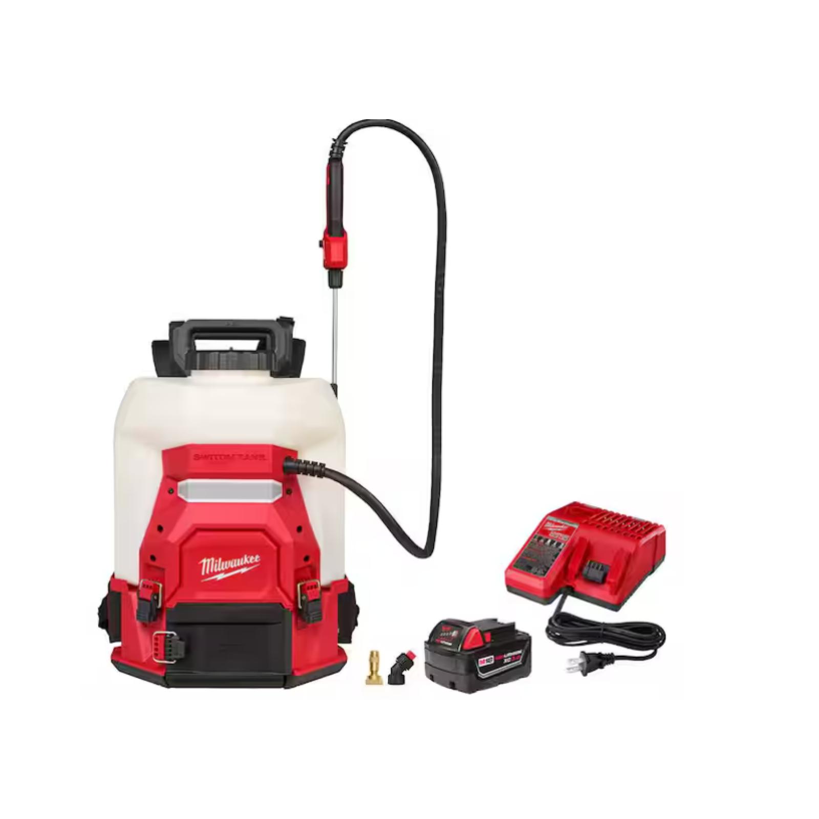 DALLAS LOCATION- NEW!- Milwaukee M18 18V 4 Gal. Cordless Backpack Pesticide Sprayer Kit