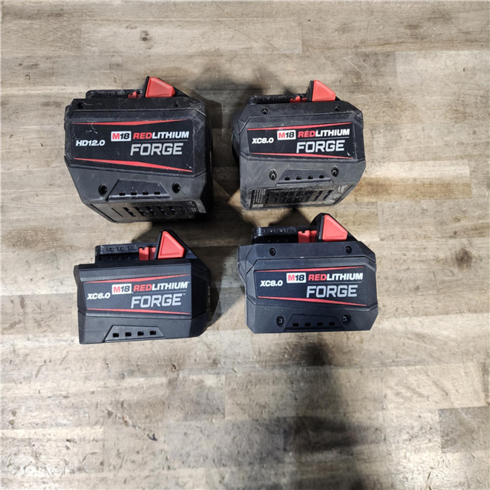 HOUSTON LOCATION - AS-IS MILWAUKEE FORGE BATTERY PACK QTY - 4