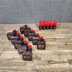 HOUSTON LOCATION - AS-IS MILWAUKEE BATTERY PACK QTY - 15