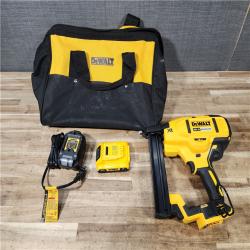 HOUSTON LOCATION - AS - IS DEWALT 20V MAX XR Lithium-Ion Cordless 18-Gauge Narrow Crown Stapler Kit