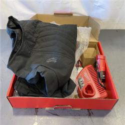 AS-IS - Milwaukee Women's Large M12 12-Volt Lithium-Ion Cordless Axis Black Heated Vest Kit