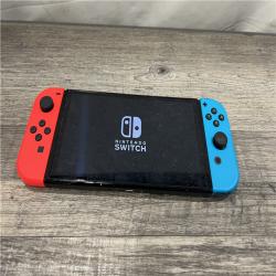 AS-IS Nintendo Switch - Neon Red & Neon Blue Joy-Con