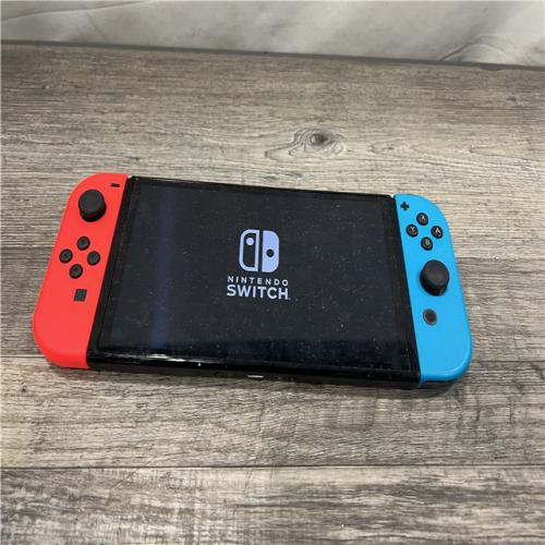 AS-IS Nintendo Switch - Neon Red & Neon Blue Joy-Con