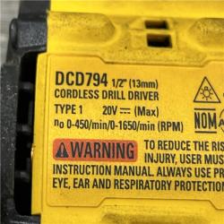 AS-IS DEWALT Atomic 20V Lithium-Ion Cordless Compact 1/2 in. Drill/Driver Kit