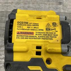 AS-IS DEWALT Atomic 20V Lithium-Ion Cordless Compact 1/2 in. Drill/Driver Kit