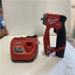 AS-IS - Milwaukee M12 FUEL 12V Lithium-Ion Brushless Cordless 4-in-1 Installation 3/8 in. Drill Driver Kit