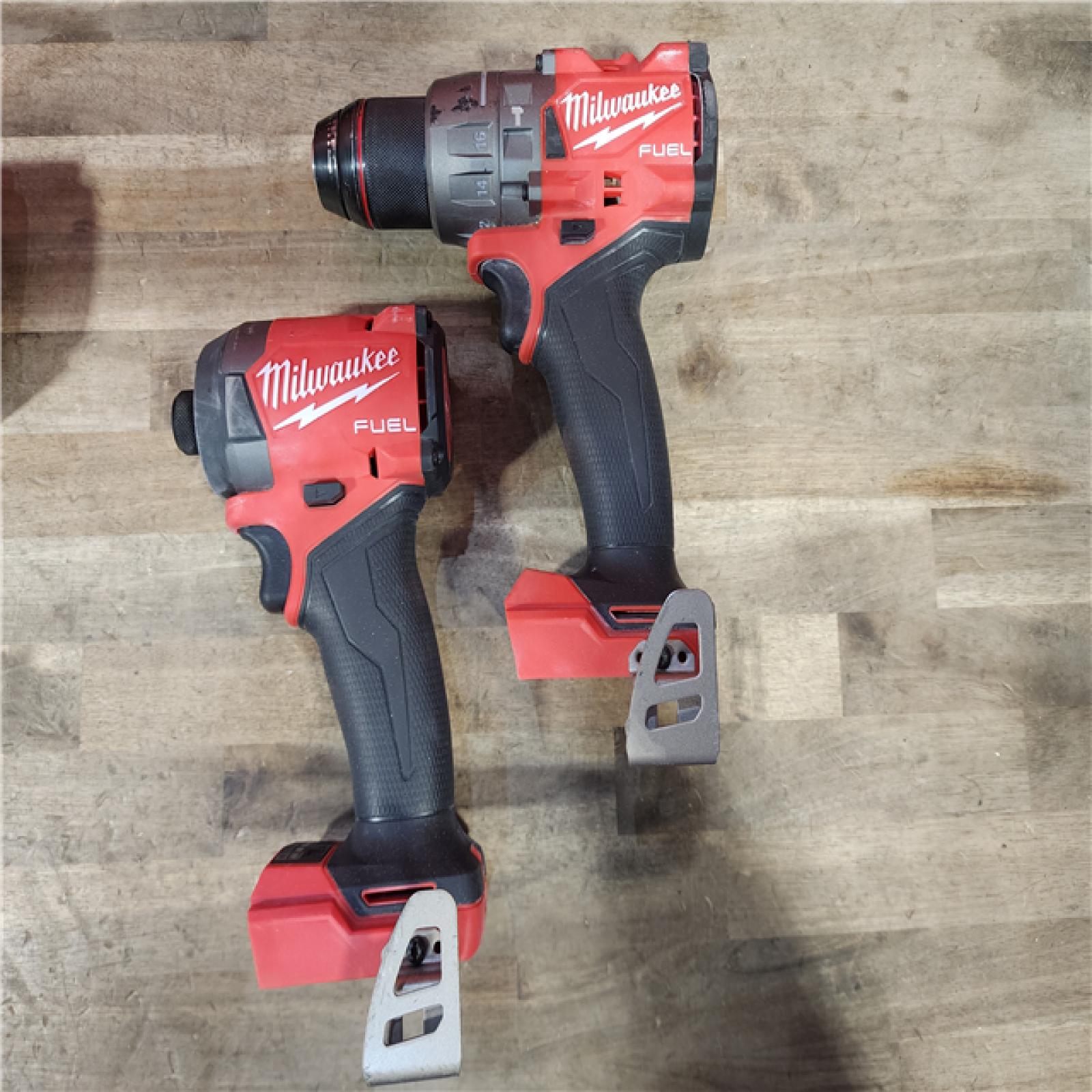 HOUSTON LOCATION - AS-IS MILWAUKEE FUEL 18V Lithium-Ion Brushless Cordless Hammer Drill and Impact Driver Combo Kit