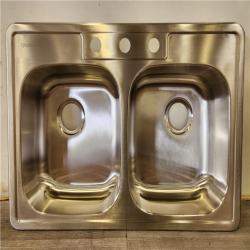 Phoenix Location NEW Aspen Stainless Steel Top mount 33 22G Double Bowl Sink Pallet (12 Sinks)