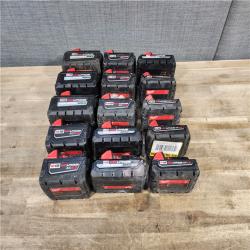 HOUSTON LOCATION - AS-IS MILWAUKEE BATTERY PACK QTY - 15