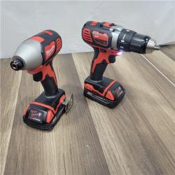 GOOD  Milwaukee 18V Cordless Brushed 2 Tool Drill/Driver and Impact Driver Kit