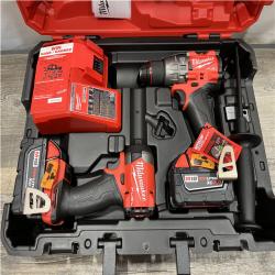 AS-IS  Milwaukee FUEL 18V Lithium-Ion Brushless Cordless Hammer Drill and Impact Driver Combo Kit