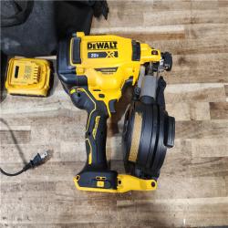 HOUSTON LOCATION - AS - IS DEWALT 20V MAX Lithium-Ion 15-Degree Electric Cordless Roofing Nailer Kit